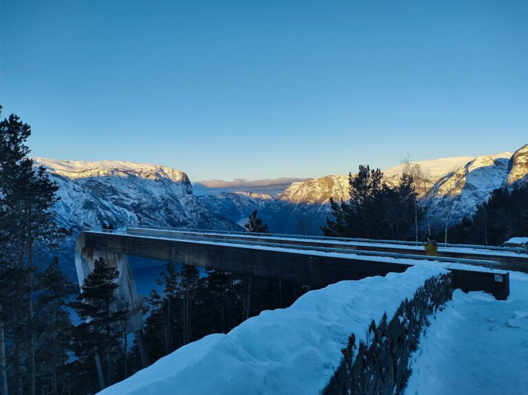 Stegastein, wintersport Noorwegen Vakantie Zuid Noorwegen, reizen naar Noorwegen